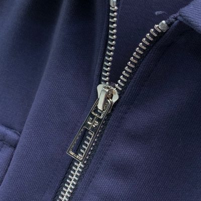 Loro Piana black zip-through overshirt and matching drawstring trousers set — 6