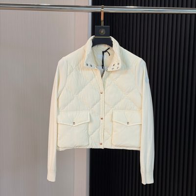 Moncler Diamond Quilted Padded Wool Cardigan — 5