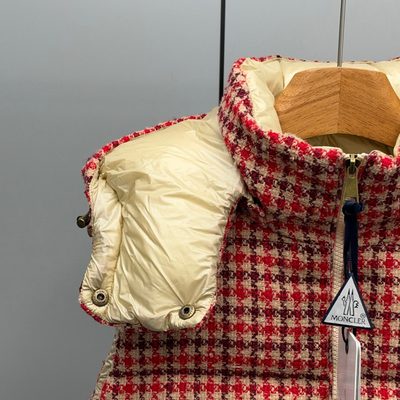 Moncler Niverolle checked wool-blend down vest — 3
