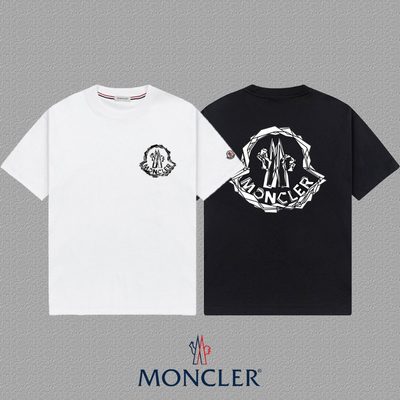 Moncler logo-print white cotton T-shirt — 3