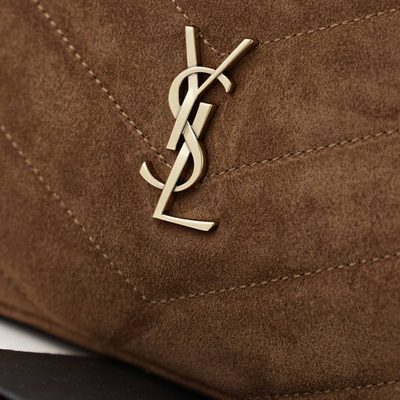 Saint Laurent Loulou Medium Suede Camera Bag — 8