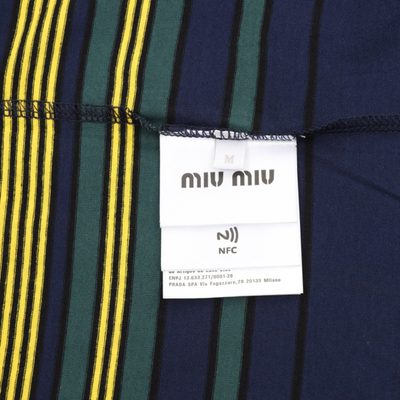 Miu Miu striped pocket t-shirt — 9