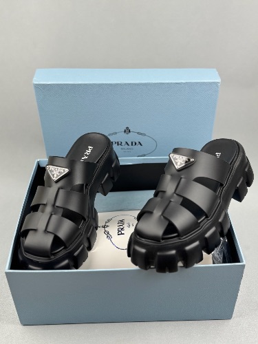 Prada Monolith platform fisherman sandals