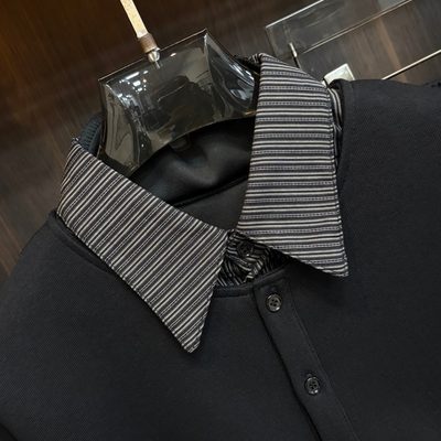 Balenciaga long-sleeve polo-collar sweatshirt and relaxed-fit trousers — 5