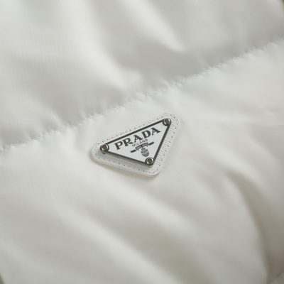 Prada Re-Nylon cropped down puffer jacket — 4