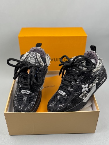 Louis Vuitton Skate sneakers in a black Swarovski monogram design