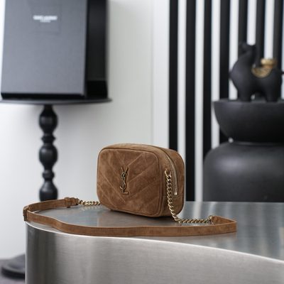 Saint Laurent Loulou Medium Suede Camera Bag — 6