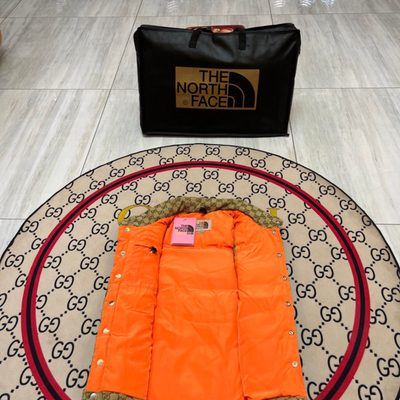 Gucci x The North Face GG Canvas Down Puffer Vest — 3