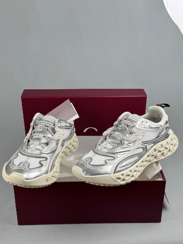 Gucci Cub3d sneakers in white and silver Demetra mesh