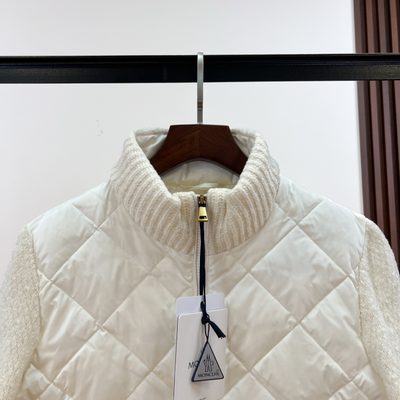 Moncler Cotton-Blend Padded Zip-Up Cardigan — 3