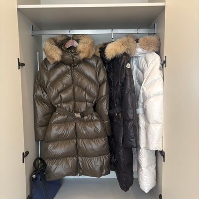 Moncler Boedic Hooded Long Down Jacket — 9