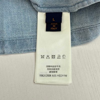 Louis Vuitton Embroidered Signature Chambray Short-Sleeved Shirt — 11