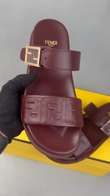 Fendi sandals Feel Bordeaux — 5