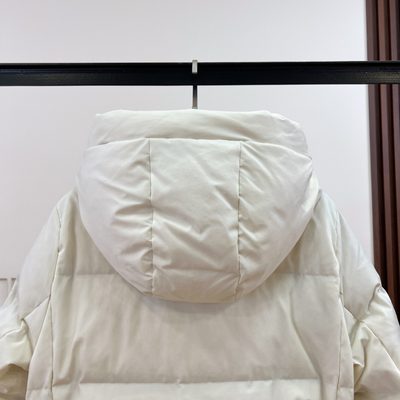 Moncler longline belted hooded puffer coat — 4