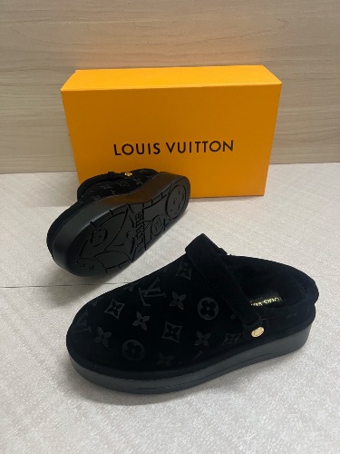 Louis Vuitton Aspen Platform Mules in black
