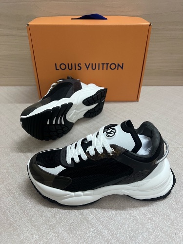 Louis Vuitton Run 55 sneakers in black and white