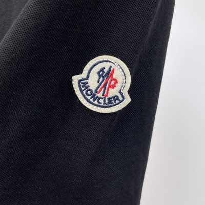 Moncler black and white cotton piquet polo shirt — 5