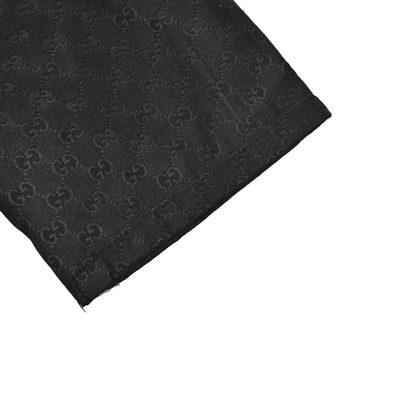 Gucci GG canvas linen-blend bowling shirt in black — 9
