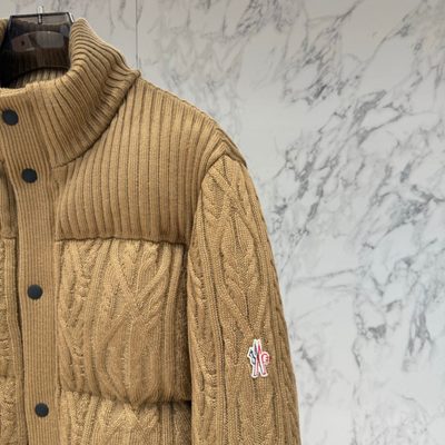 Moncler cable-knit down jacket — 6