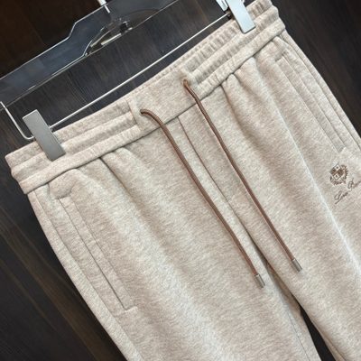 Loro Piana zip-up hoodie and matching sweatpants set — 10