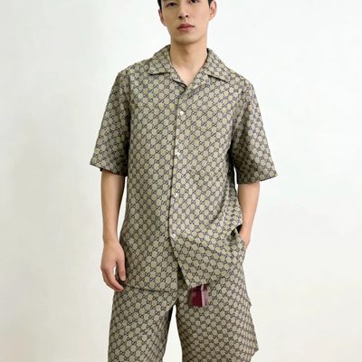 Gucci GG linen blend canvas shirt — 8