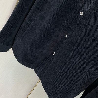Prada classic button-down shirt and matching trousers accented — 8