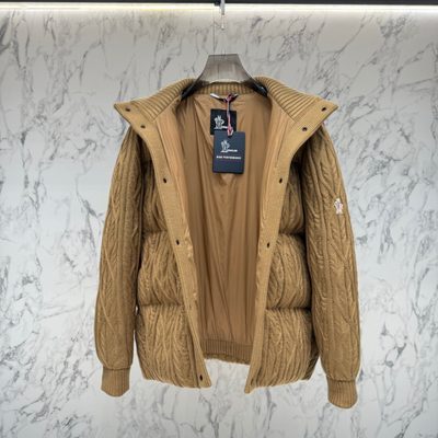 Moncler cable-knit down jacket — 5