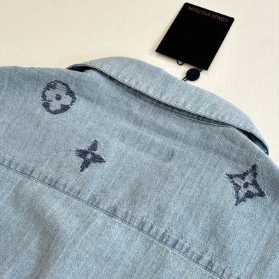 Louis Vuitton Embroidered Signature Chambray Short-Sleeved Shirt — 8