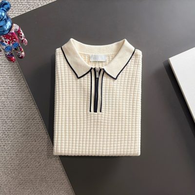 LV long-sleeve knit polo sweater — 8