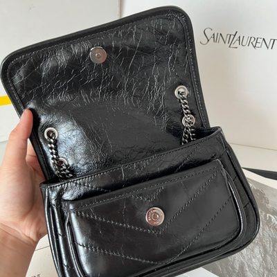 Saint Laurent Niki Mini suede shoulder bag — 8
