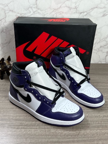 Nike Air Jordan 1 Retro High OG Court Purple 2.0 sneakers.