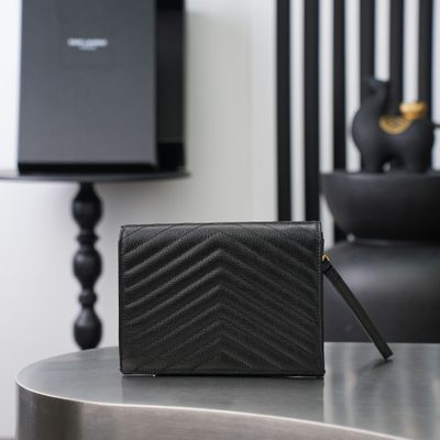 Saint Laurent Cassandre Matelassé Flap Pouches — 3