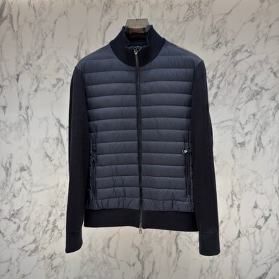 Moncler men's hybrid or padded zip-up cardigan — 7