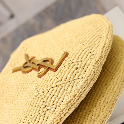 Saint Laurent Icare Hobo in Raffia — 9