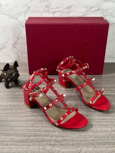 Valentino Garavani Rockstud block heel sandals — 4