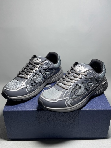 Dior B30 sneakers in a charcoal and light grey colorwa