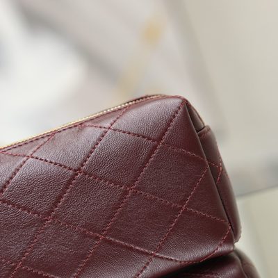 Saint Laurent Cassandre Bijou quilted textured-leather pouch — 4