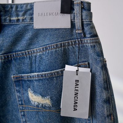Balenciaga denim shorts — 9