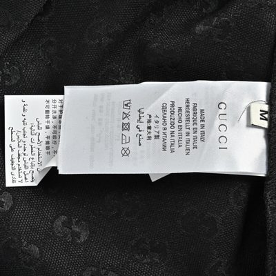 Gucci GG canvas linen-blend bowling shirt in black — 6