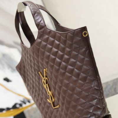 Saint Laurent Icare Medium Quilted Leather Tote — 4