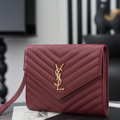 Saint Laurent Cassandre Matelassé Flap Pouches — 7