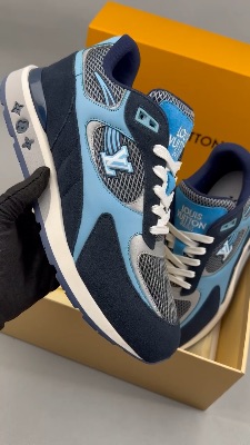 Louis Vuitton Run Away Trainers in Blue — 5