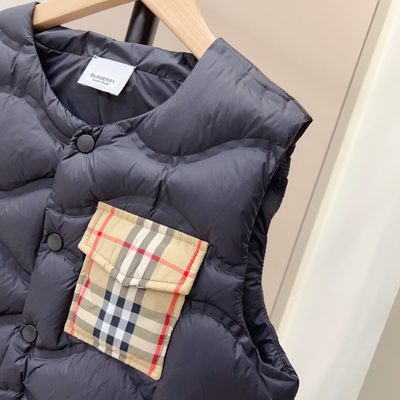 Burberry Black children's or youth down puffer gilet — 3