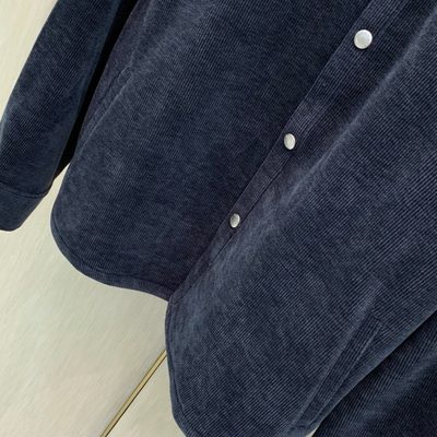 Prada classic button-down shirt and matching trousers accented — 8