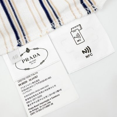 Prada striped piqué polo shirt — 9