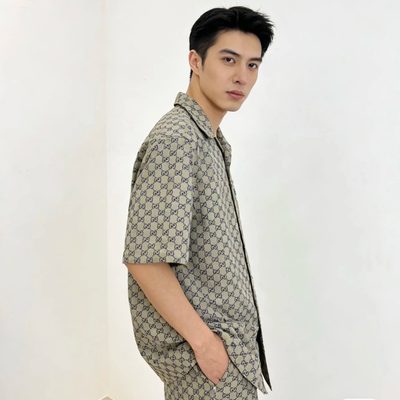 Gucci GG linen blend canvas shirt — 9