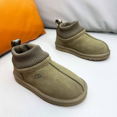 UGG Kids' Stretch-Cuff Suede Snug Boots — 4
