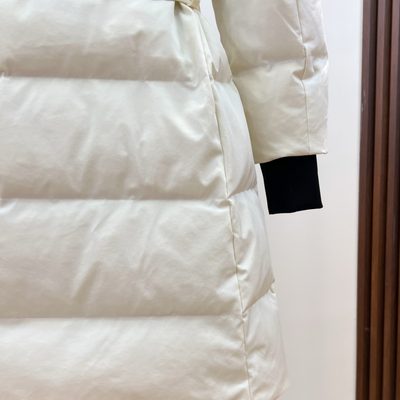 Moncler longline belted hooded puffer coat — 5