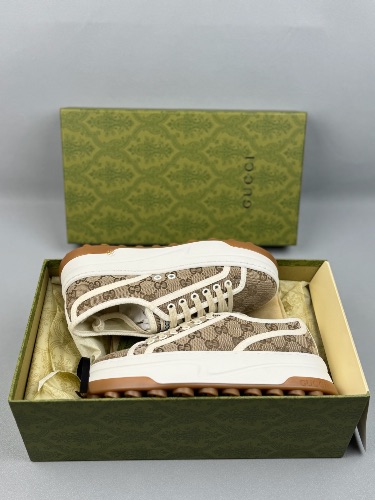 Gucci GG monogram lace-up trainers