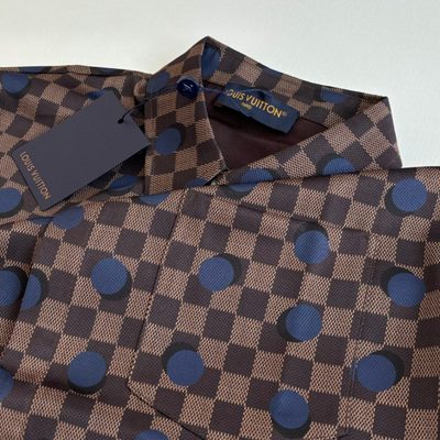 Louis Vuitton Damier Silk Short-Sleeved Shirt — 6